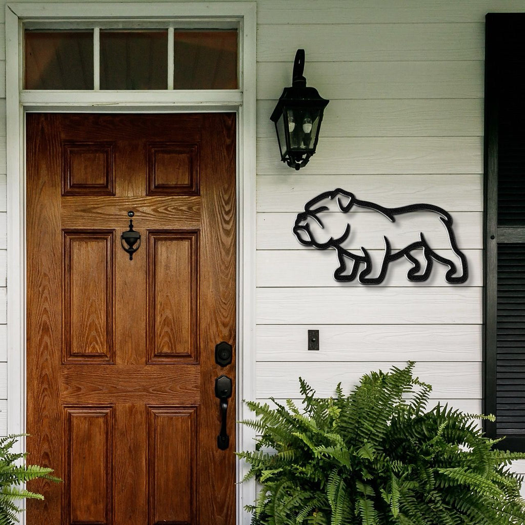 Bulldog Metal Wall Art