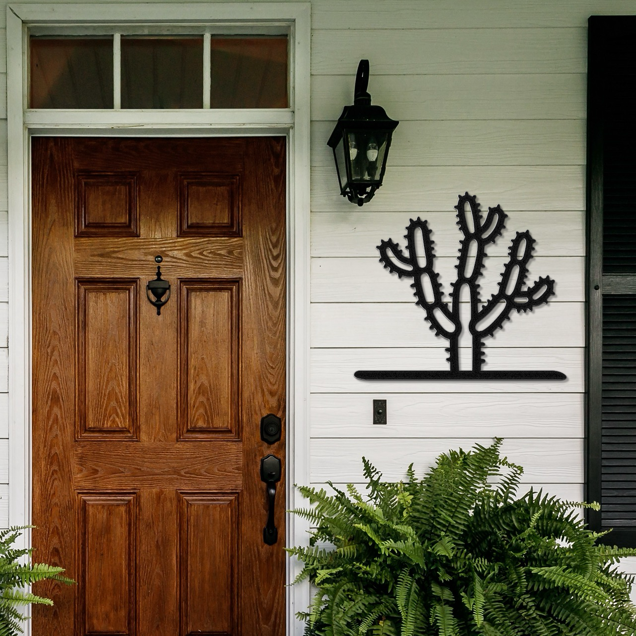 Cholla Cactus Metal Wall Art
