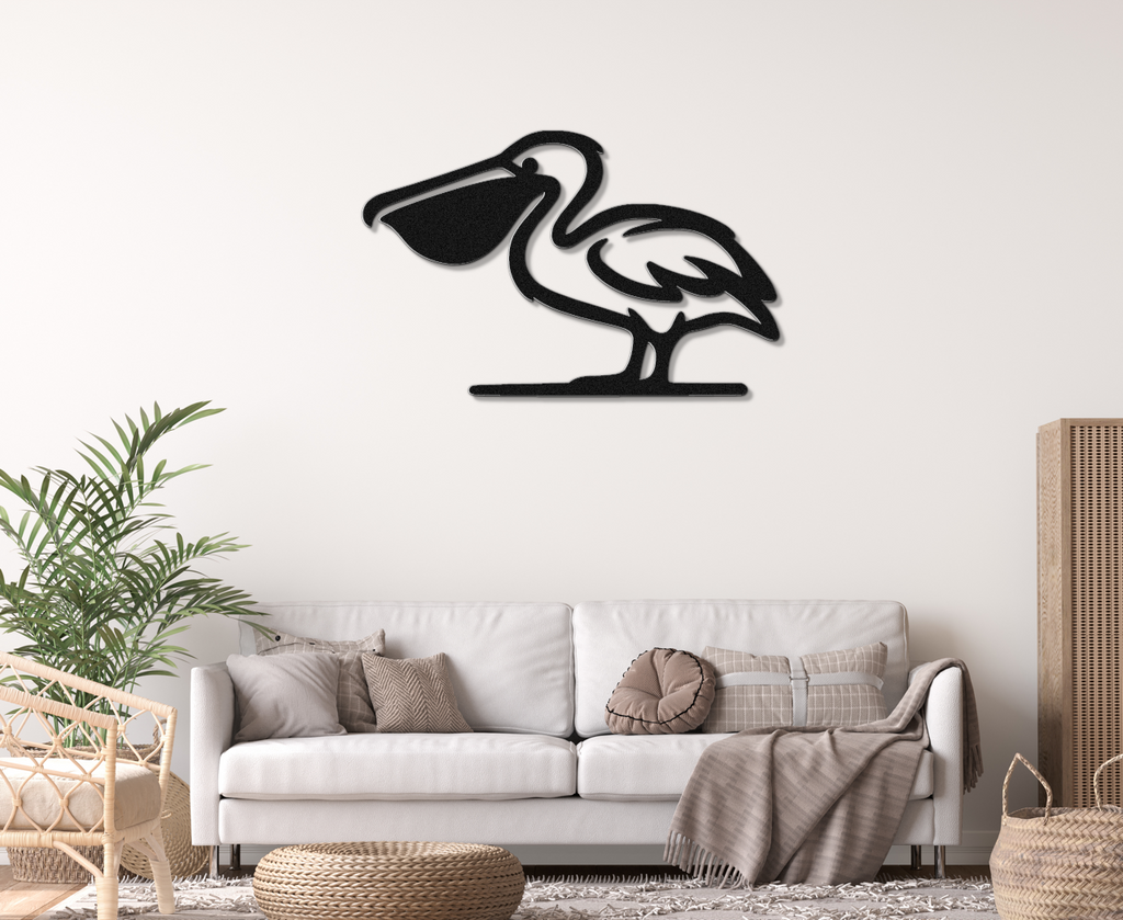 Pelican Metal Wall Art