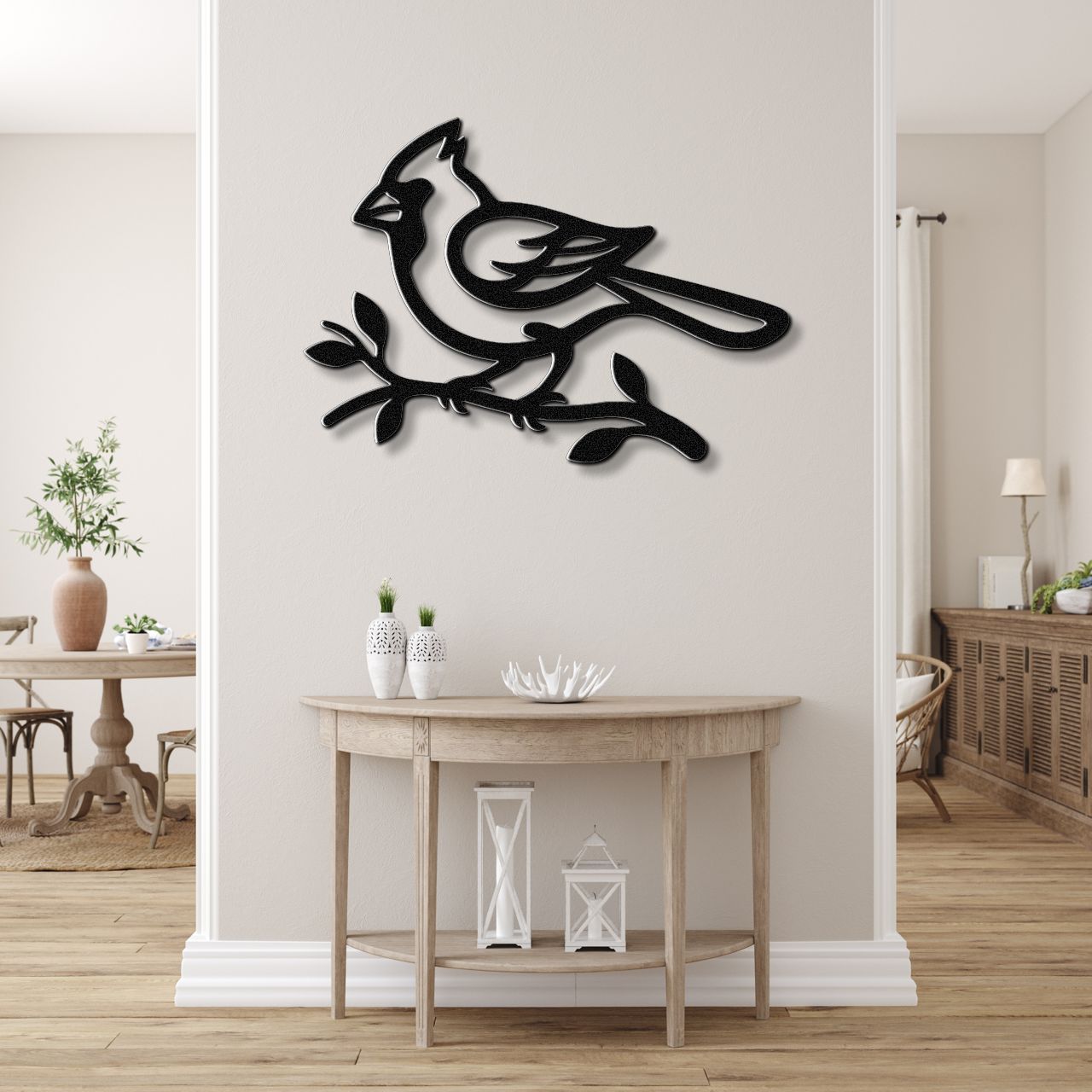 Cardinal Metal Wall Art