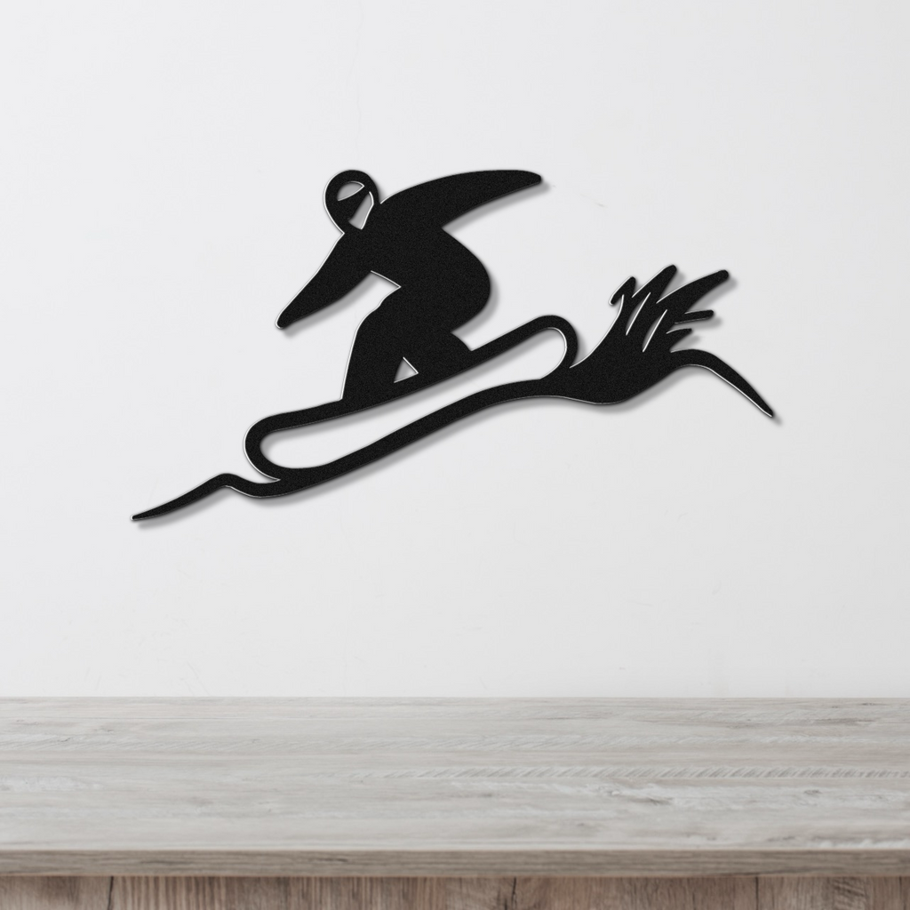 Snowboarding Metal Wall Art