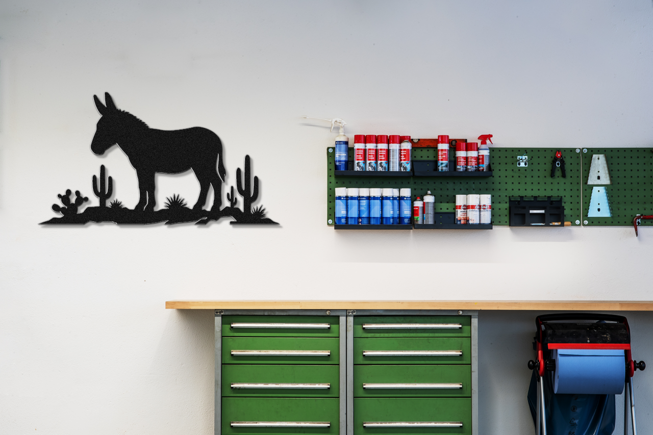 Burro Metal Wall Art