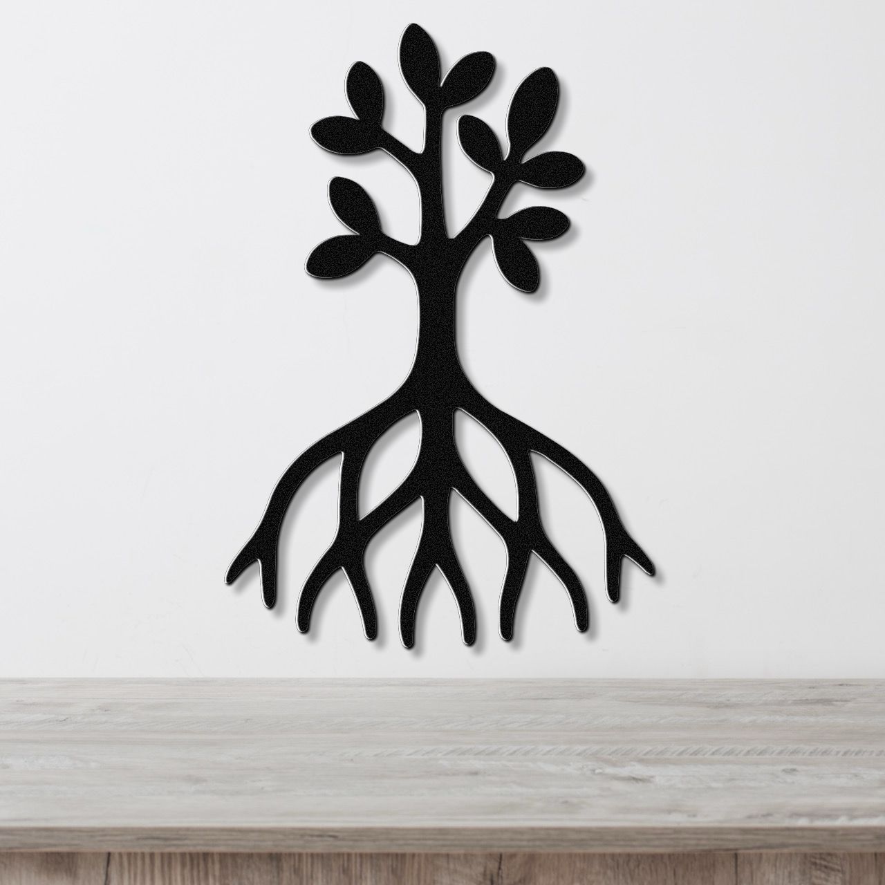 Rooted Blossom Tree Metal Wall Art