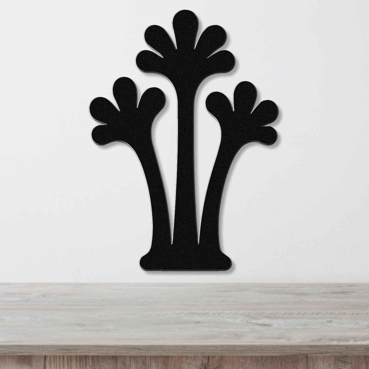 Abstract Palm Tree Metal Wall Art
