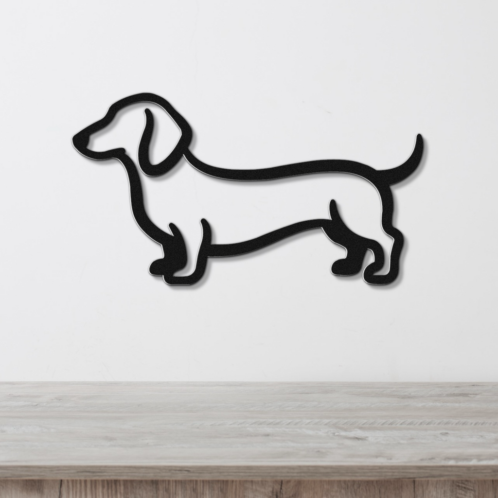 Dachshund Metal Wall Art
