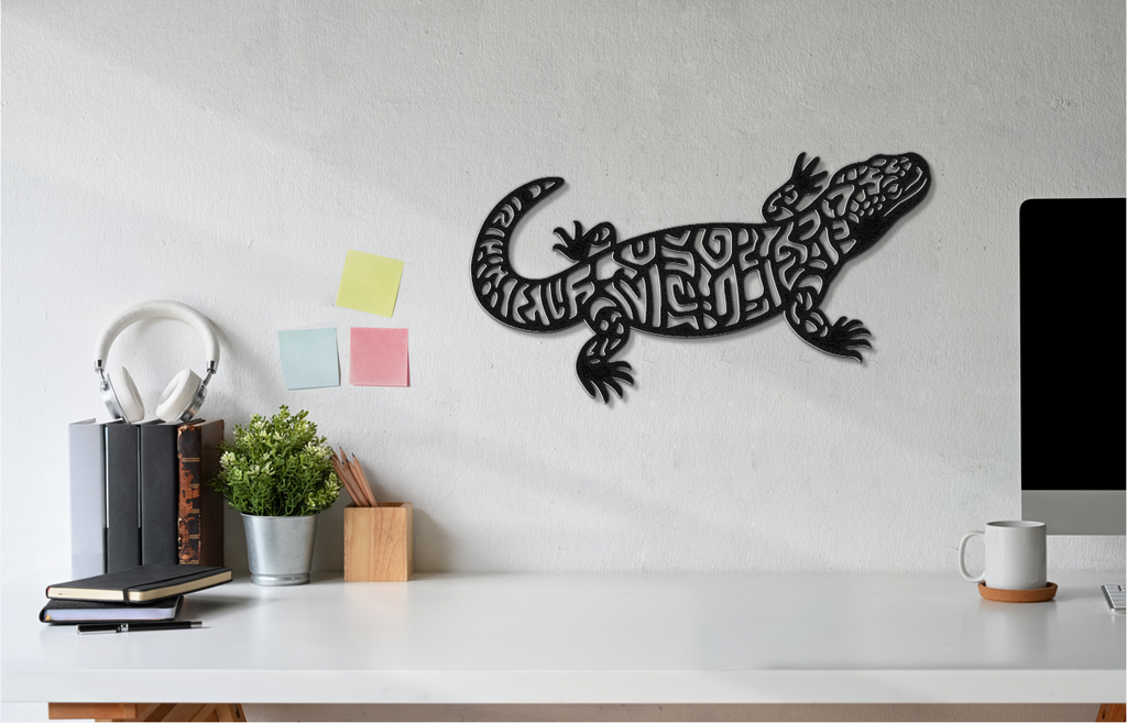 Gila Monster Metal Wall Art
