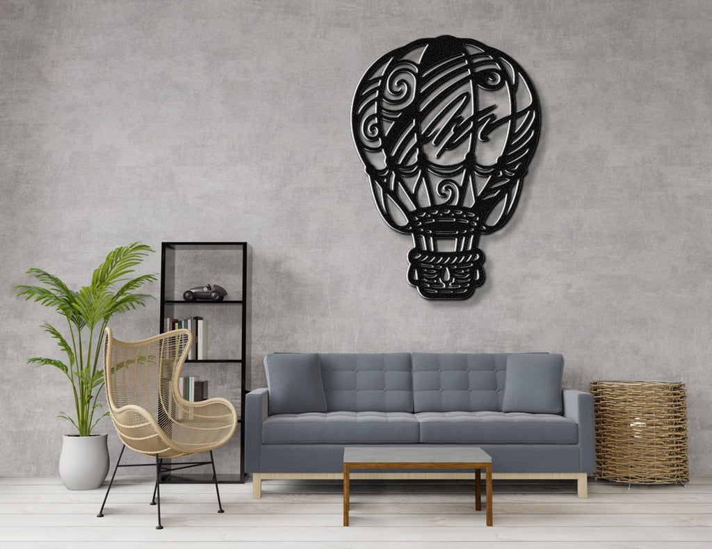 Hot Air Balloon Metal Wall Art