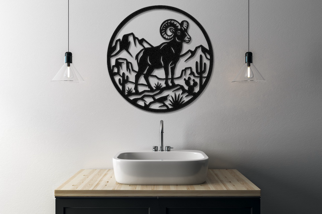 Arizona Bighorn Sheep Metal Wall Art