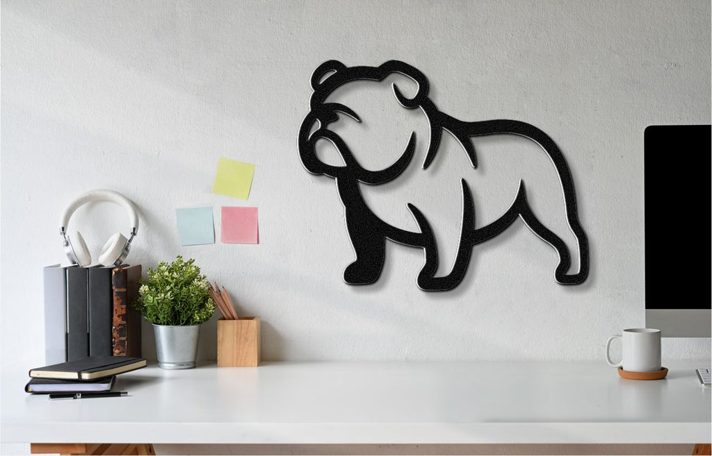 Bulldog Metal Wall Art