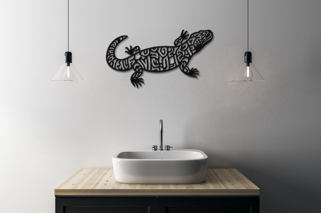 Gila Monster Metal Wall Art