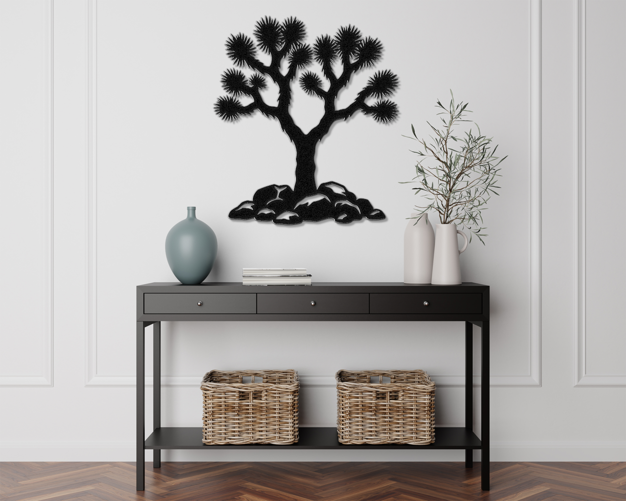 Joshua Tree Silhouette Metal Wall Art