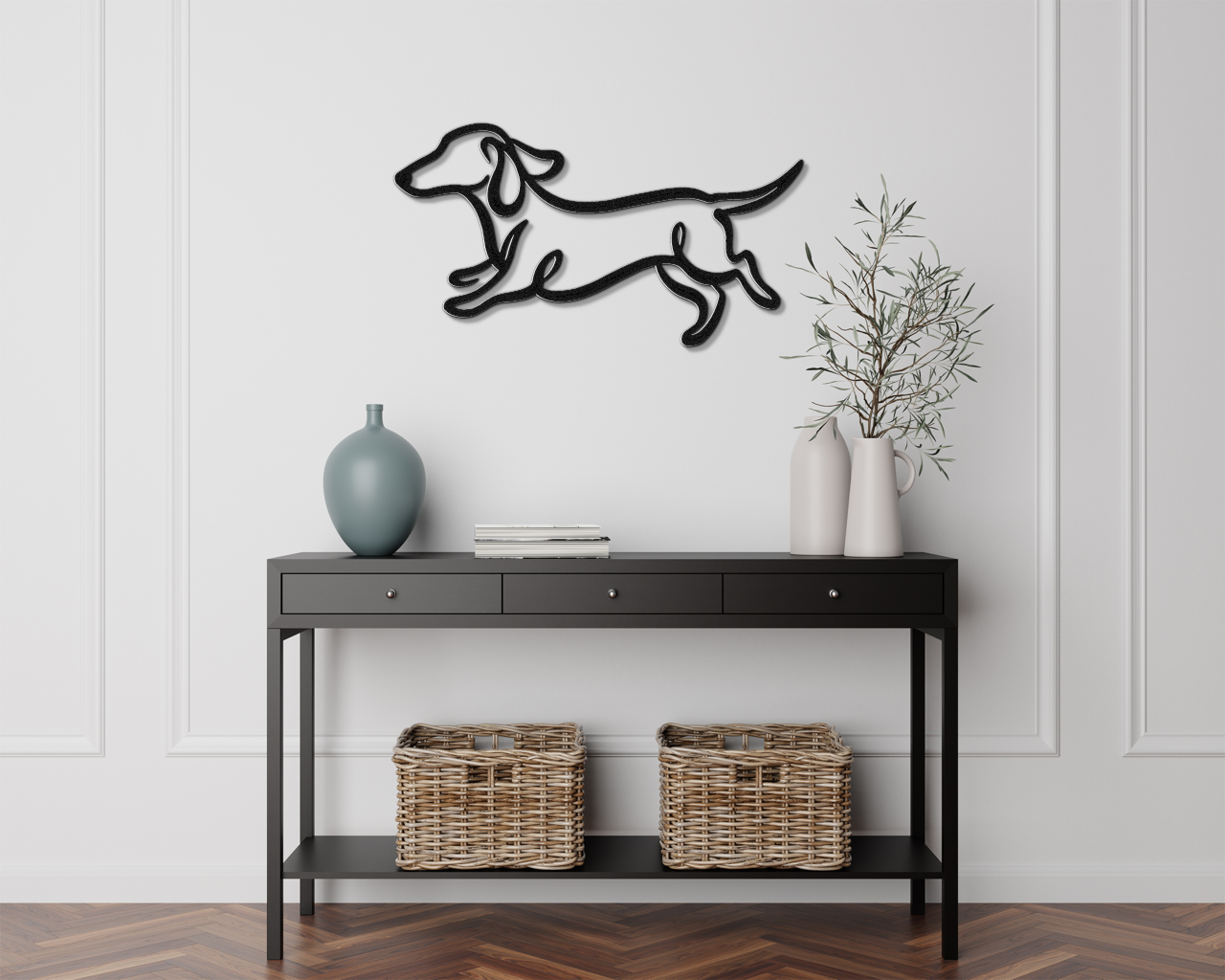 Dachshund Metal Wall Art