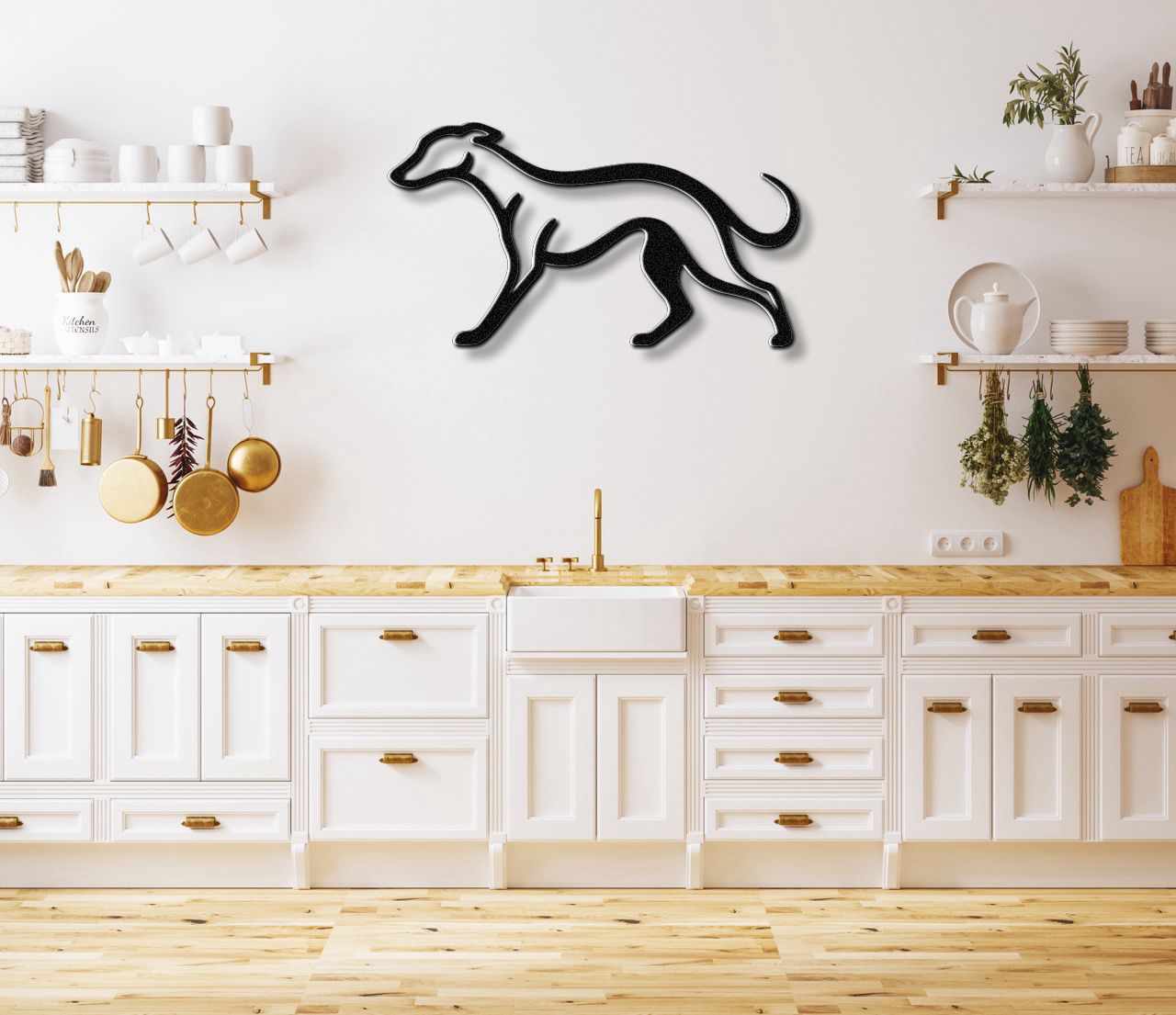 Greyhound Metal Wall Art