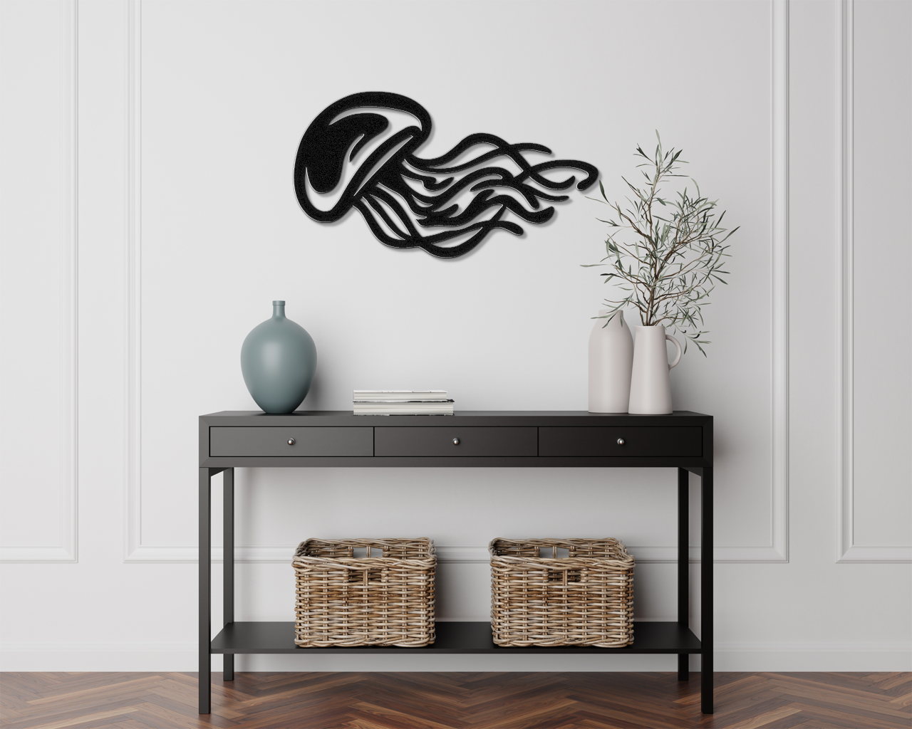 Jellyfish Metal Wall Art