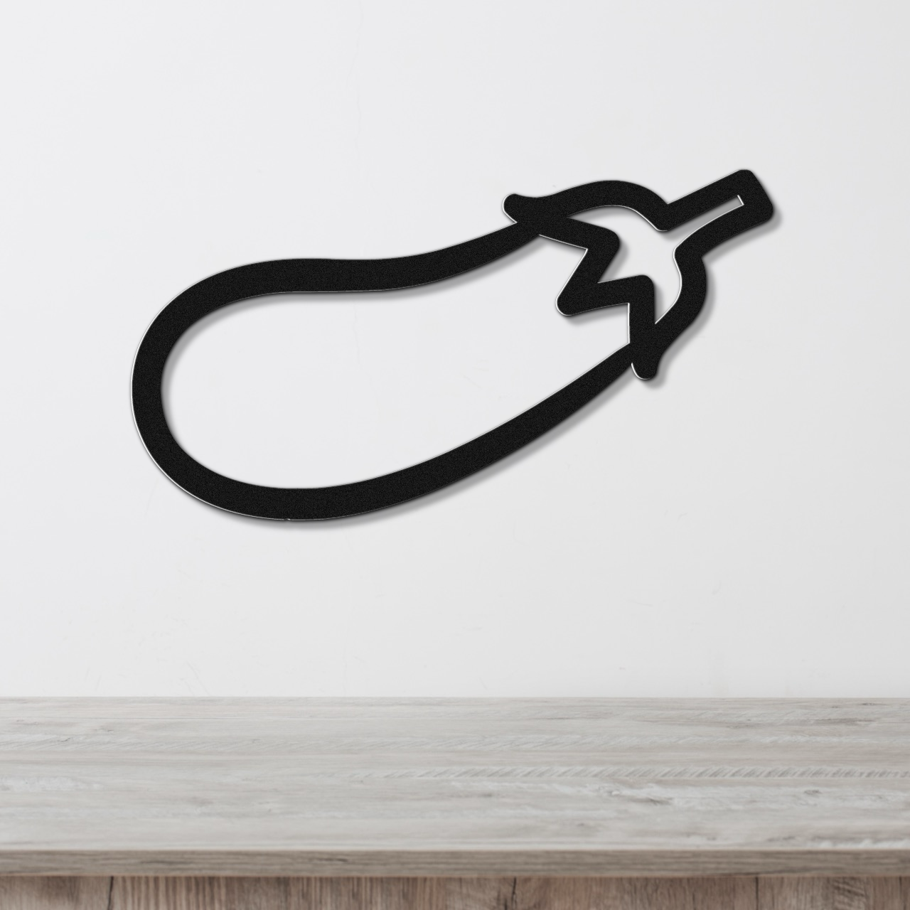 Eggplant Metal Wall Art
