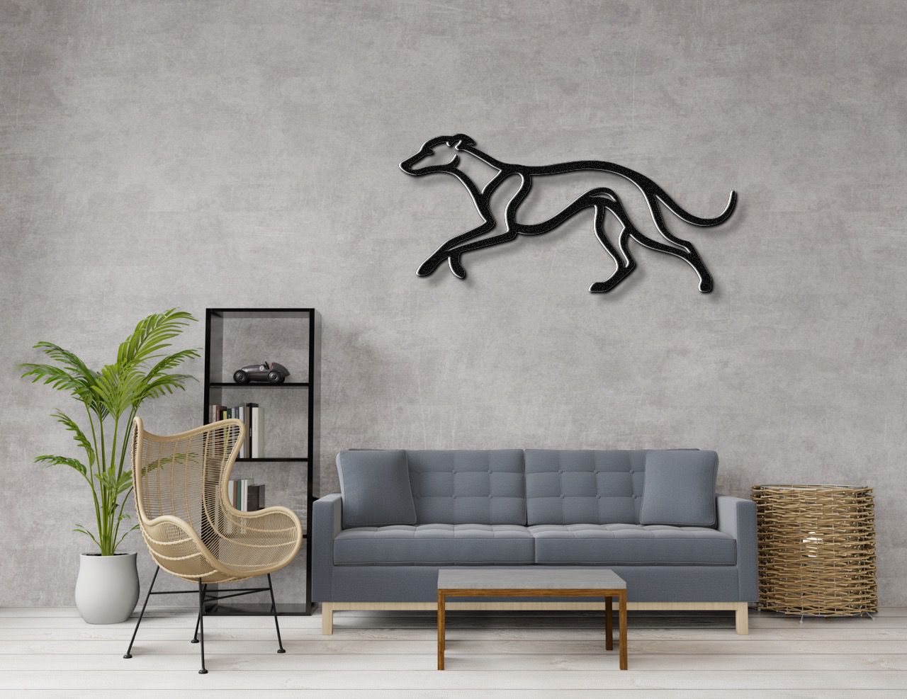 Greyhound Metal Wall Art