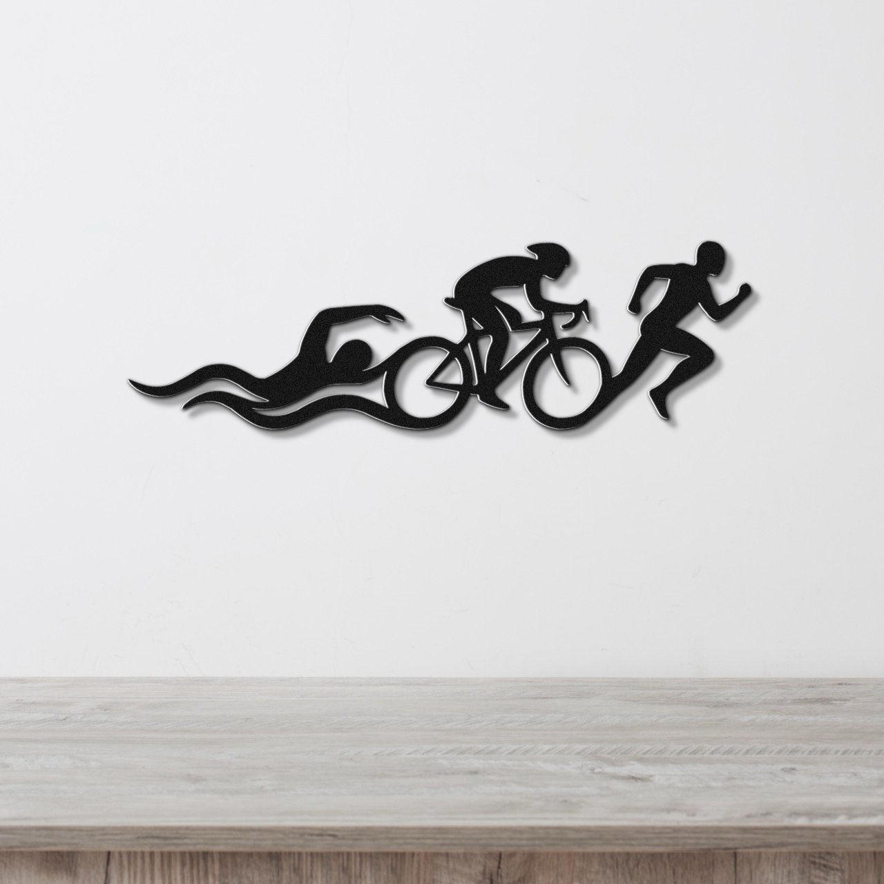 Triathlon Metal Wall Art