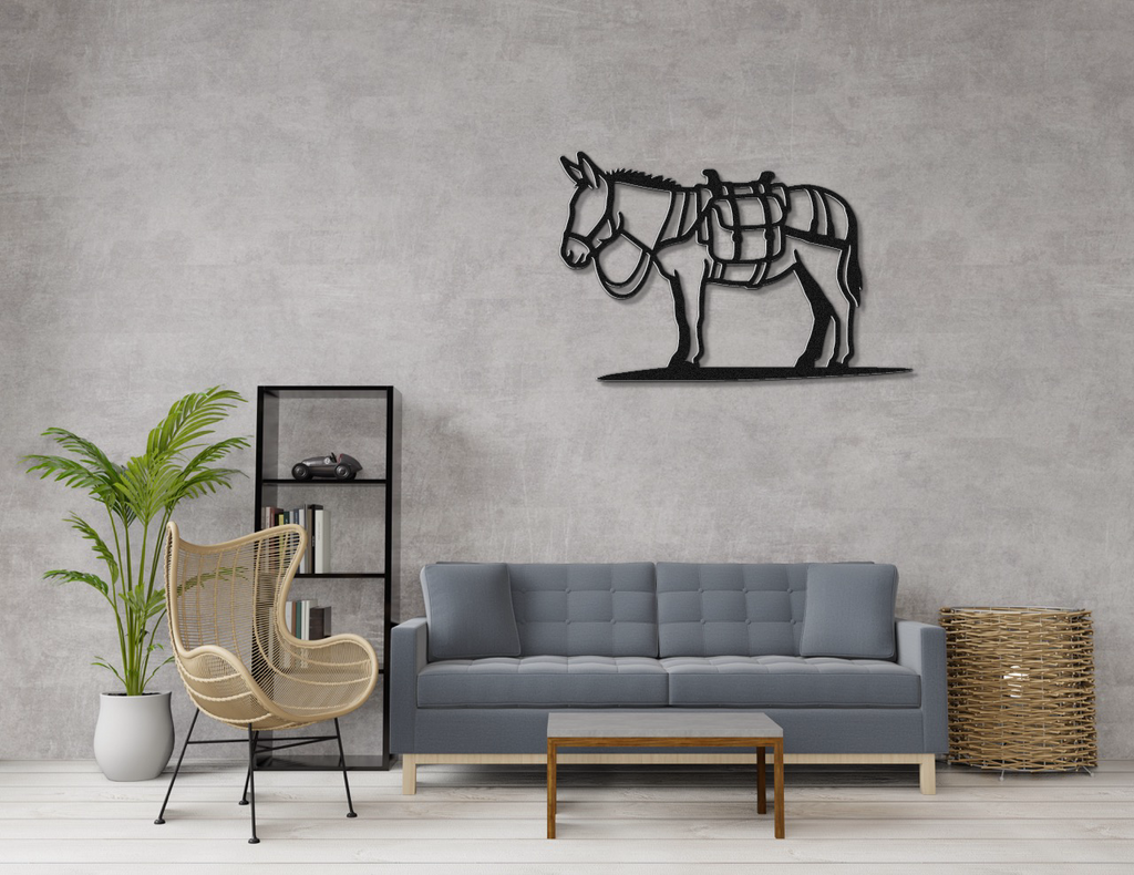 Burro Metal Wall Art