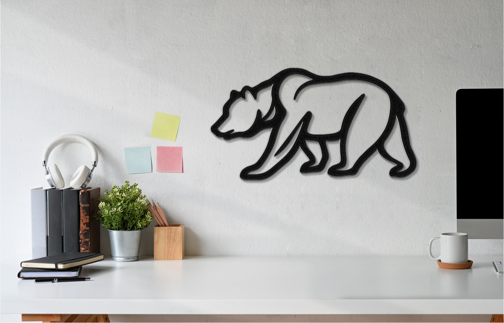 Bear Metal Wall Art