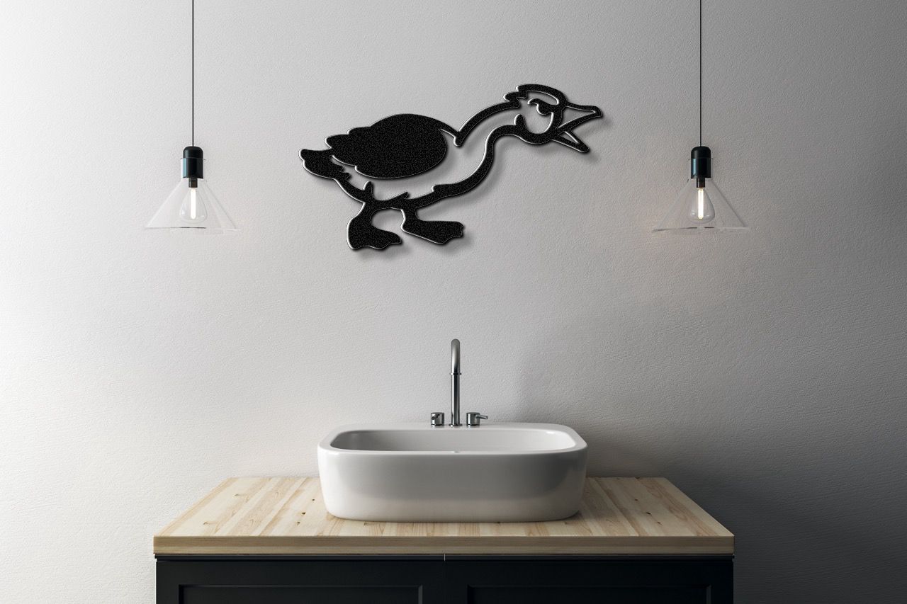 Angry Goose Metal Wall Art