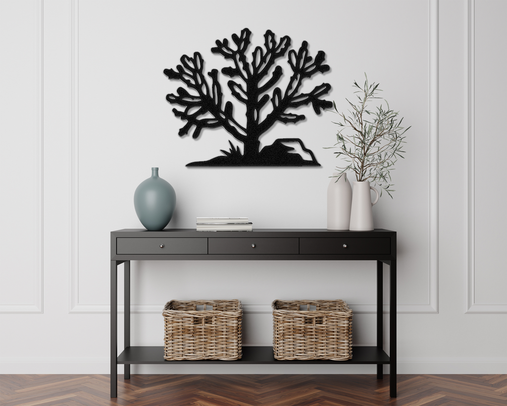 Cholla Cactus Metal Wall Art