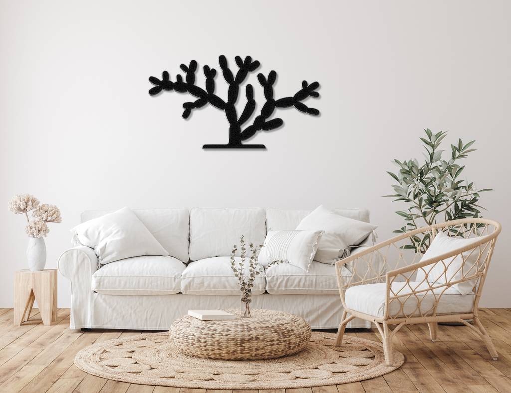 Cholla Cactus Metal Wall Art