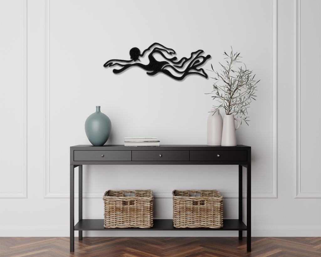 Swimmer Metal Wall Art