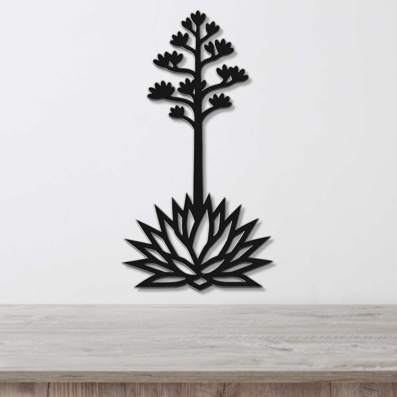 Blooming Agave Metal Wall Art