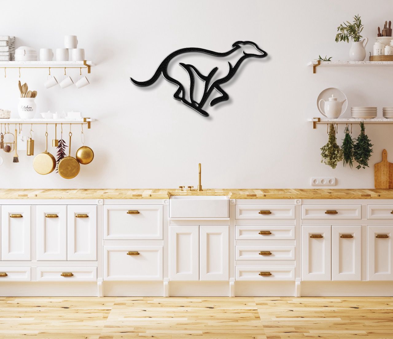 Greyhound Metal Wall Art