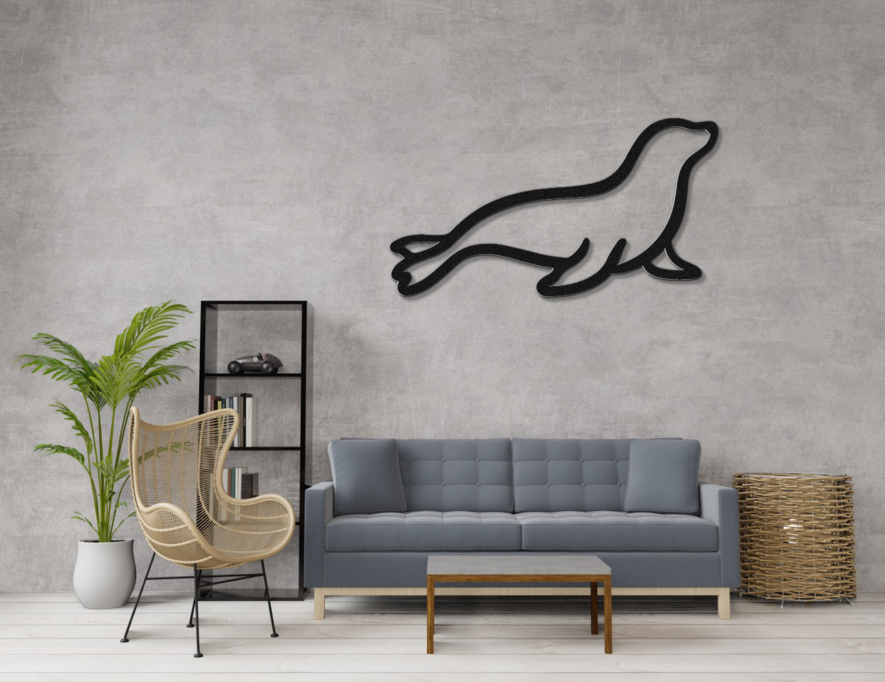 Sea Lion Metal Wall Art