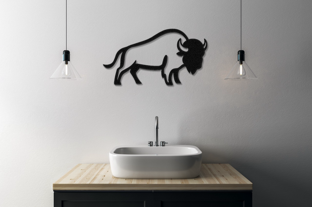 Buffalo Metal Wall Art