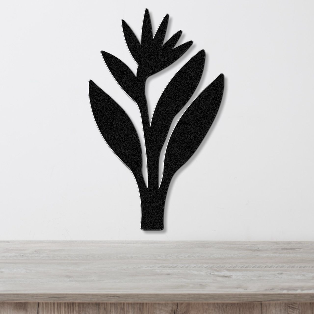 Bird of Paradise Plant Metal Wall Art