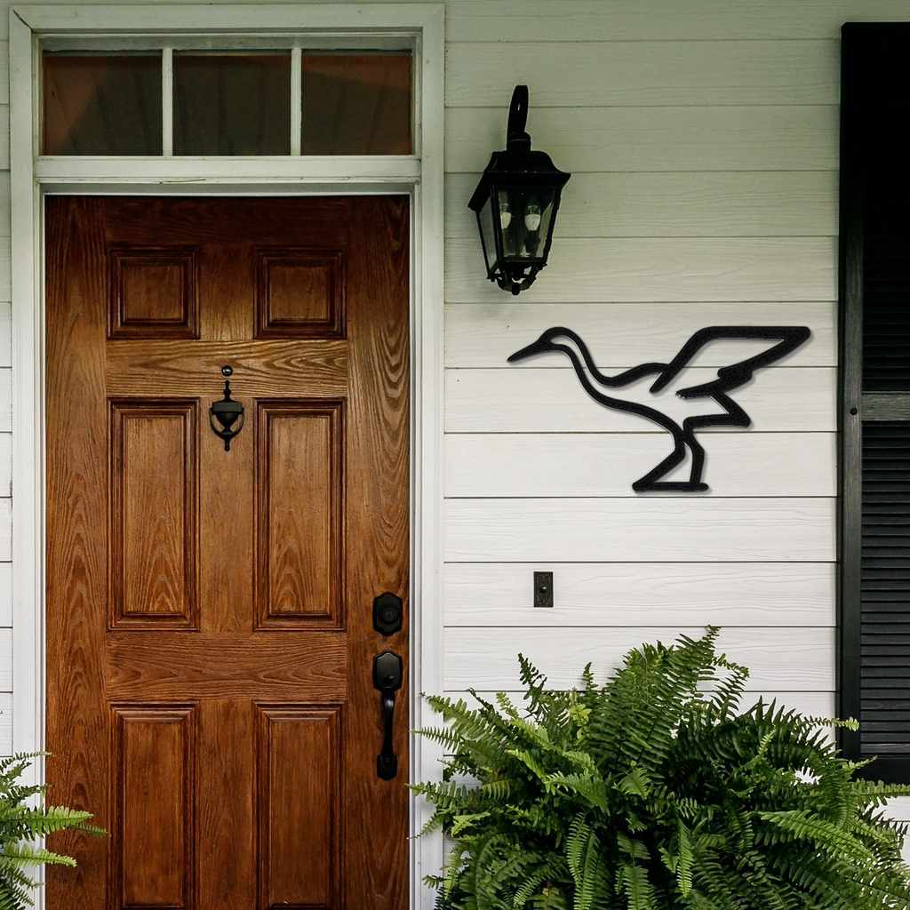 Crane Metal Wall Art