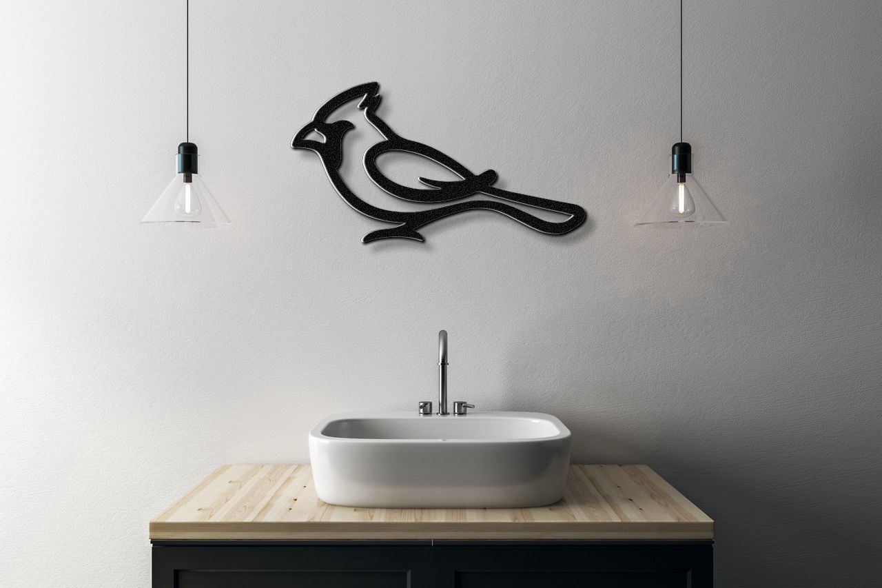 Cardinal Metal Wall Art