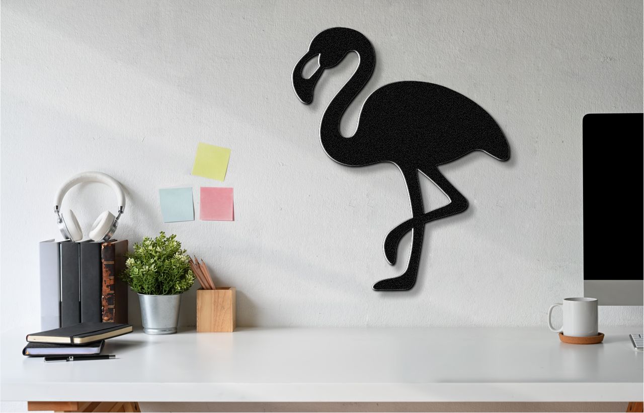 Flamingo Metal Wall Art