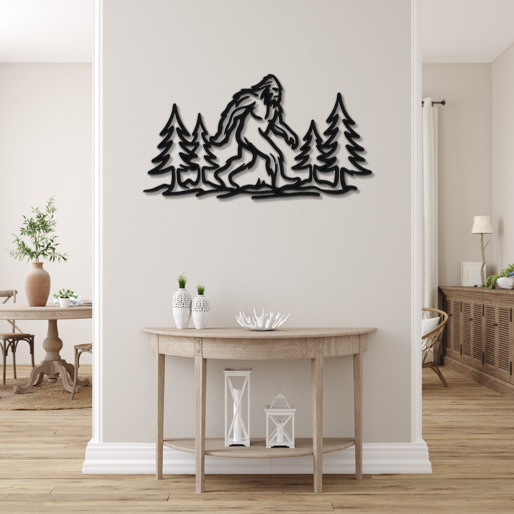 Bigfoot Metal Wall Art