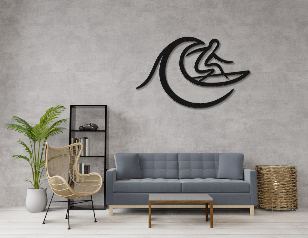 Surfer Metal Wall Art