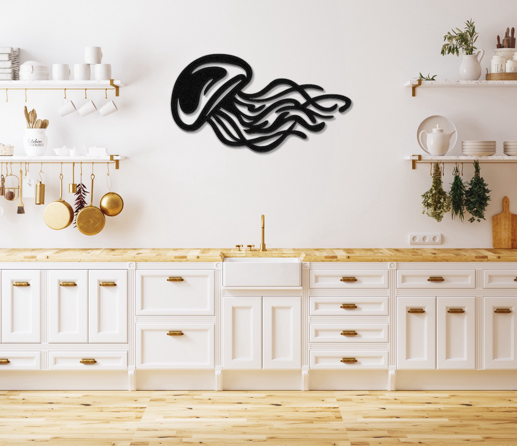 Jellyfish Metal Wall Art