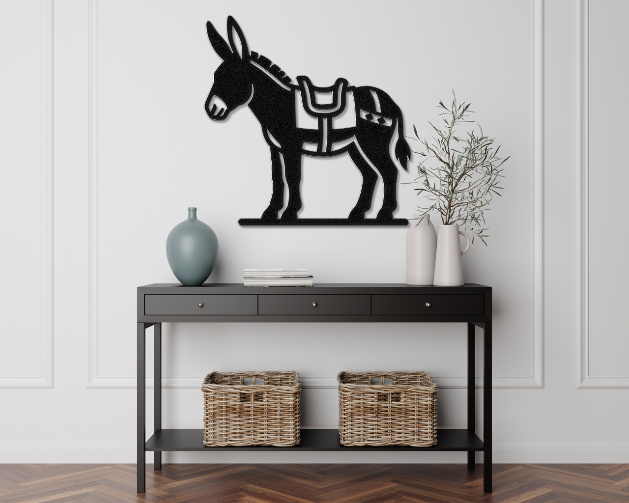 Burro Metal Wall Art