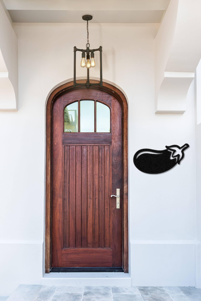 Eggplant Metal Wall Art
