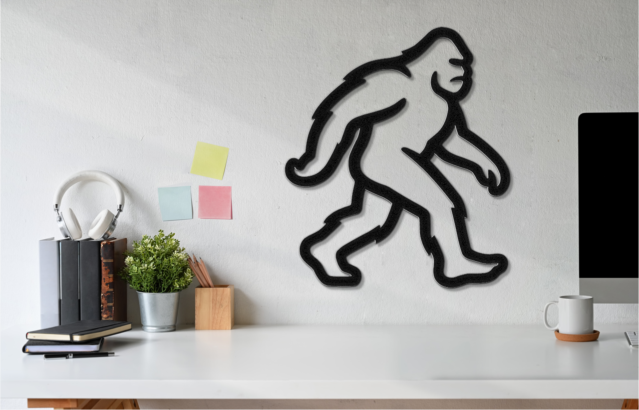 Bigfoot Metal Wall Art