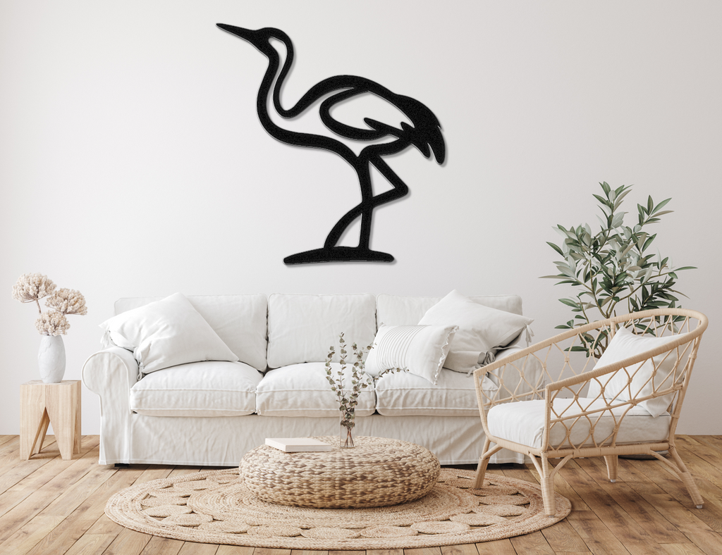Crane Metal Wall Art