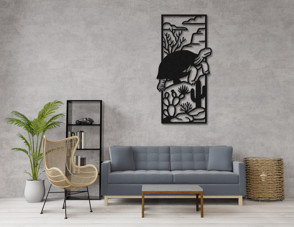 Desert Tortoise Metal Wall Art