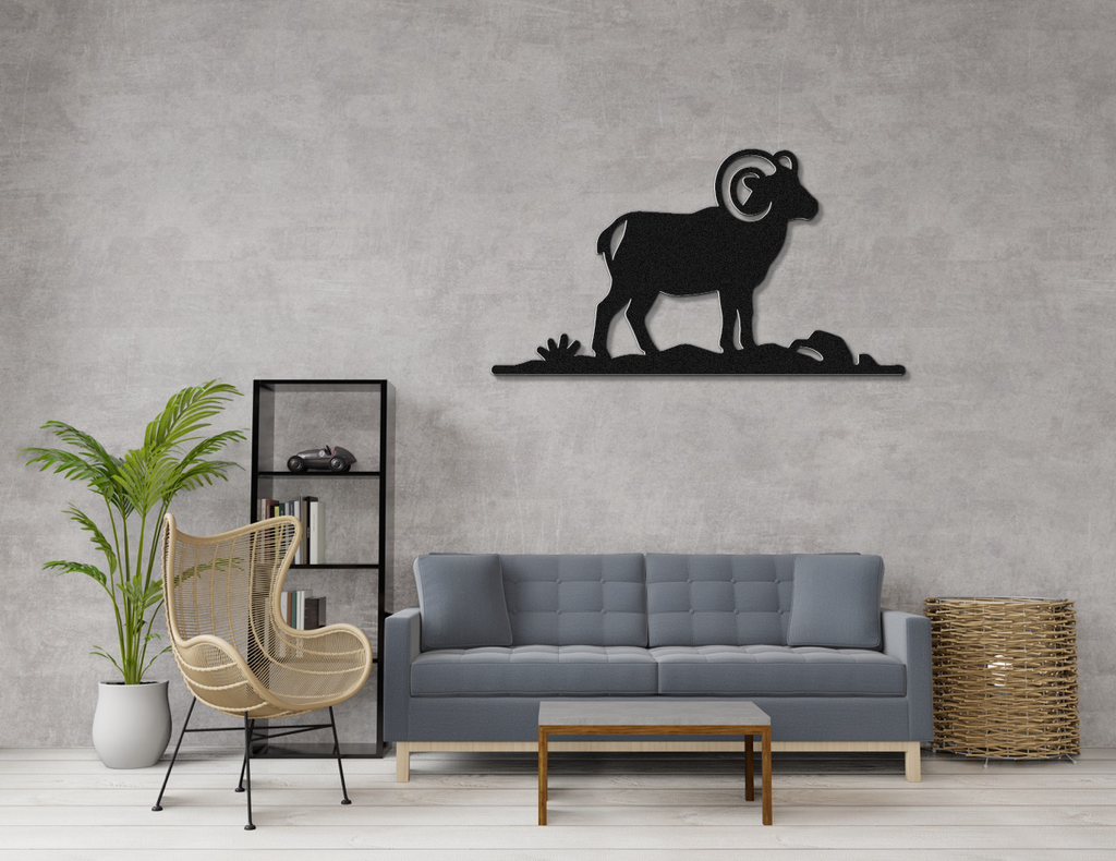 Bighorn Sheep Metal Wall Art