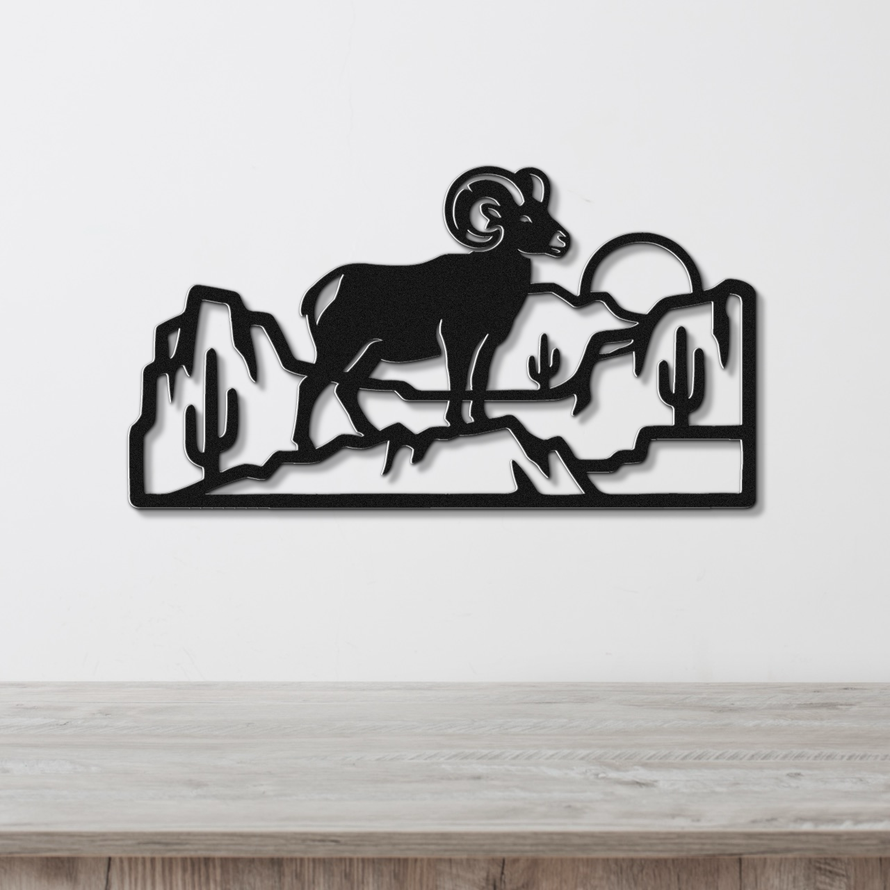 Arizona Bighorn Sheep Metal Wall Art