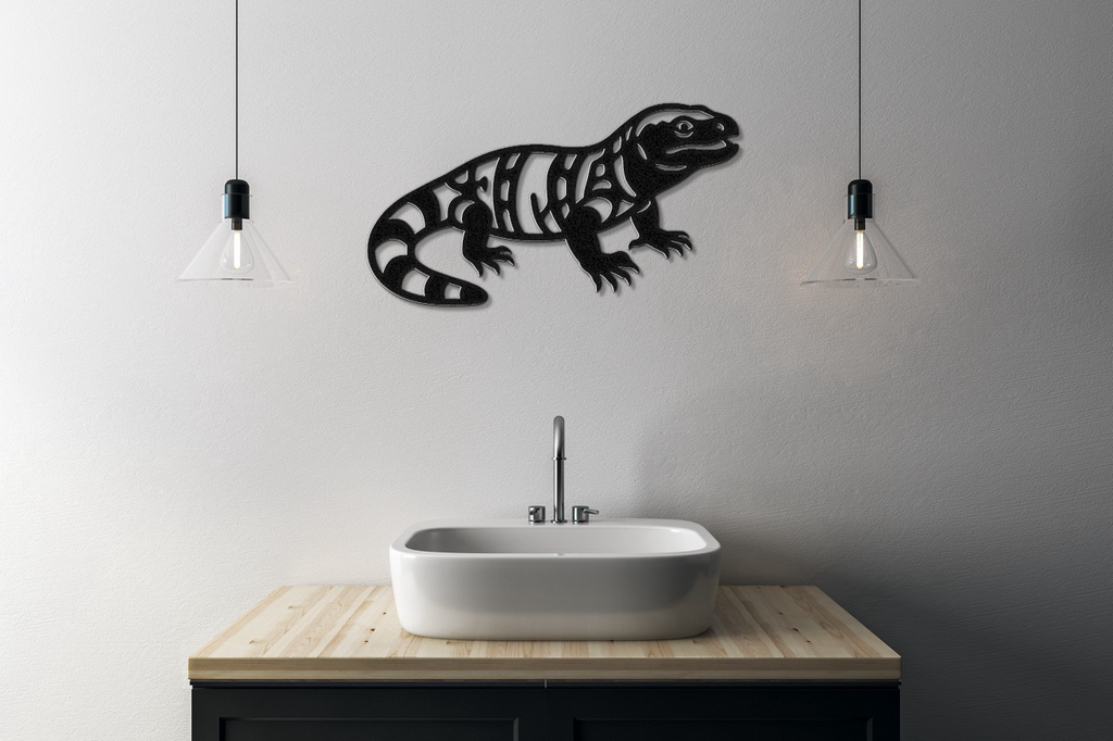 Gila Monster Metal Wall Art