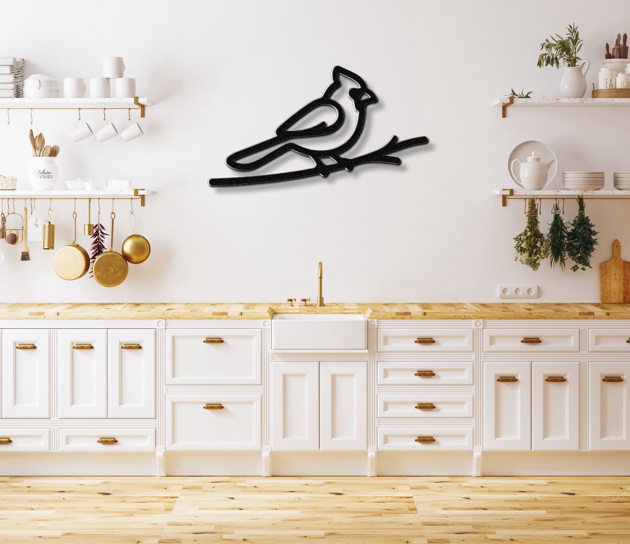 Cardinal Metal Wall Art
