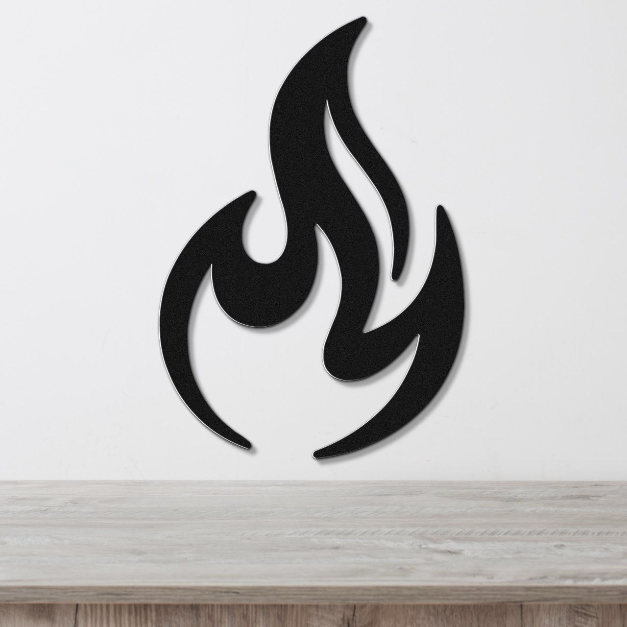 Abstract Fire Metal Wall Art