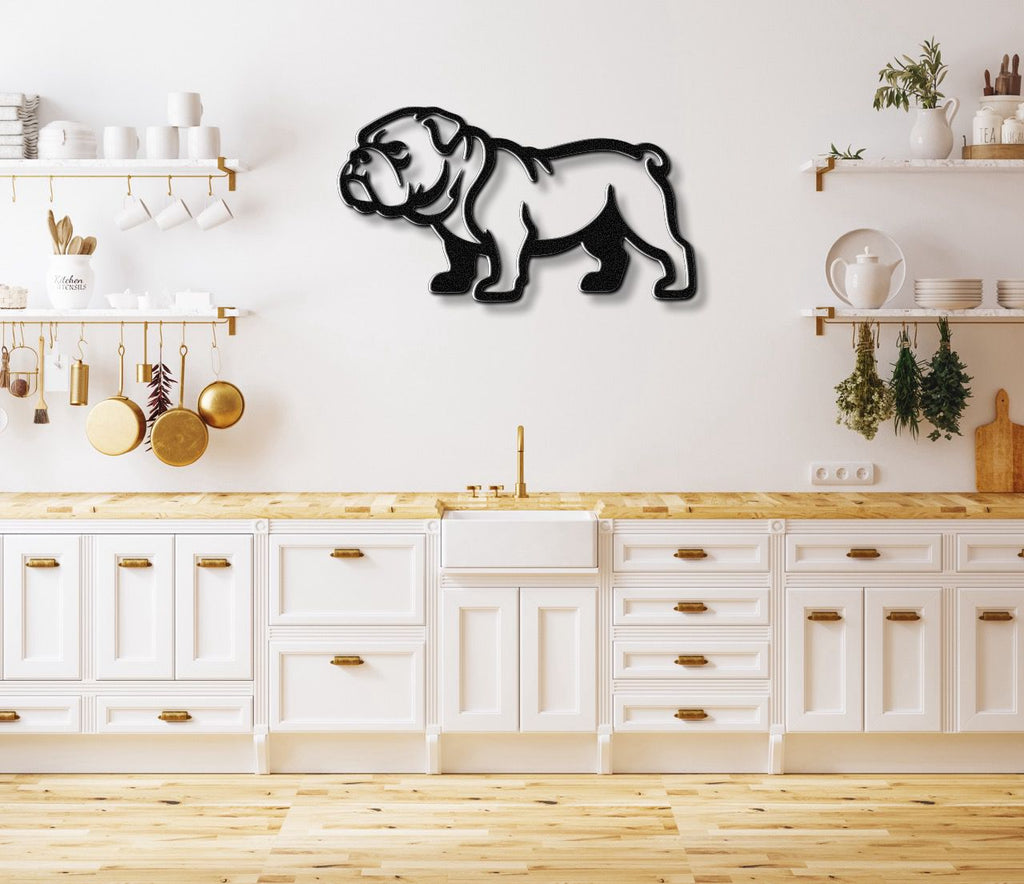 Bulldog Metal Wall Art
