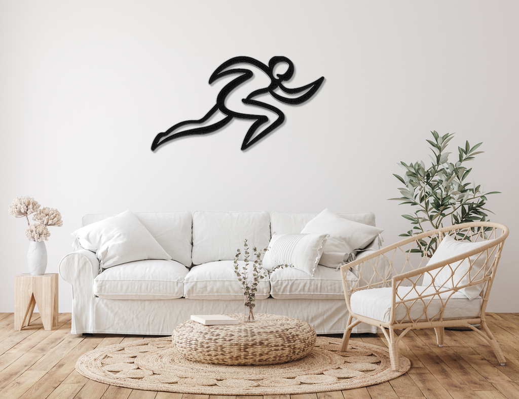 Runner Metal Wall Art
